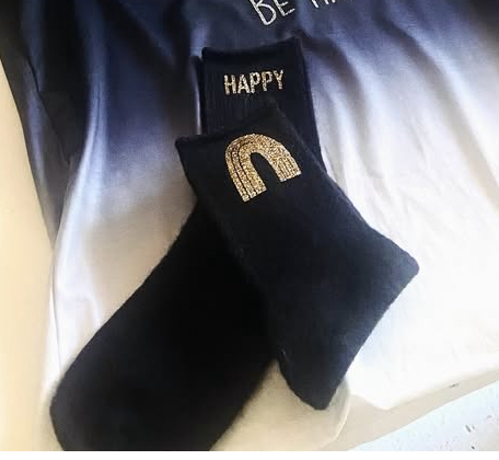 Chaussettes Laine Message • Parisienne.kom •