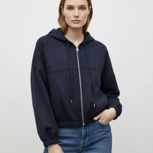 Sweat zippé Capuche effet velouté