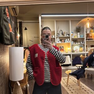 Gilet sans Manches Sherpa Patch Message