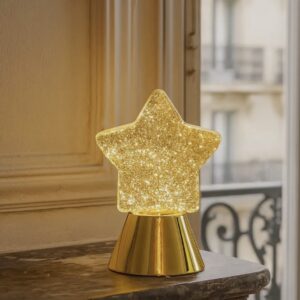 Lampe Étoile à paillettes Or