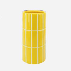 Vase carrelage jaune