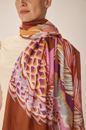 Étole Croco Caramel • Inouï Editions•