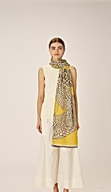 Étole Caracat jaune • Inouï Editions •