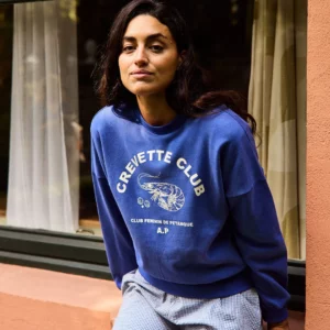 Sweat Bleu Crevette Club • a.p •