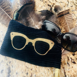 Étui à lunettes velours • Parisienne.kom •