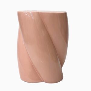 Bout de canapé guimauve rose pale