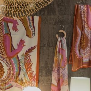 Étole Croco Blanc •Inouï Editions•