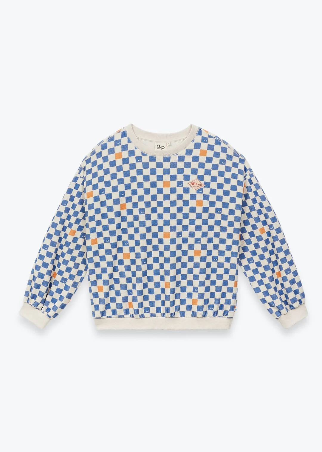 Sweat Éponge Damier Cobalt • a.p • – Image 2