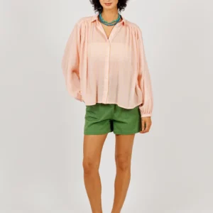 Blouse Rose Rayures Fluos •a.p•