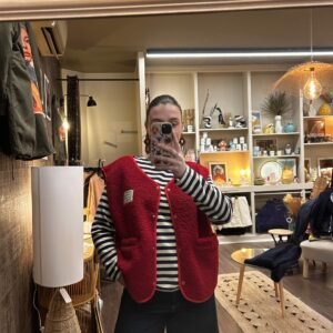 Gilet sans Manches Sherpa Patch Message