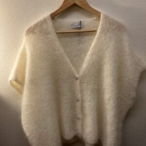 Gilet sans manches boutons strass Margot