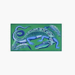 Fouta Croco Green • Inouï Editions •