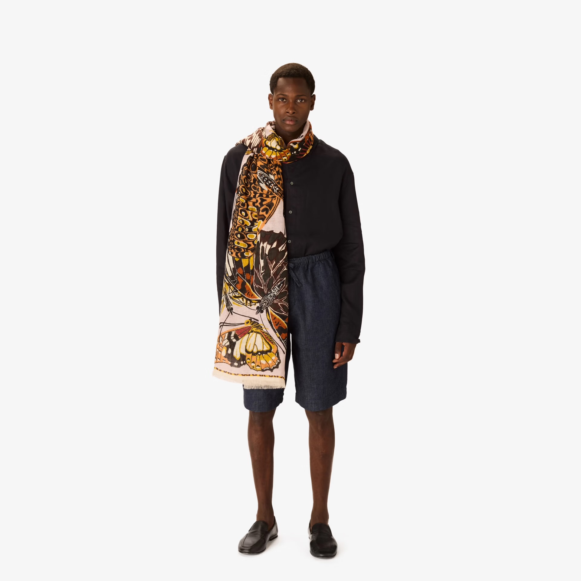 Étole Papillon Nude Lin • Inouï Editions •