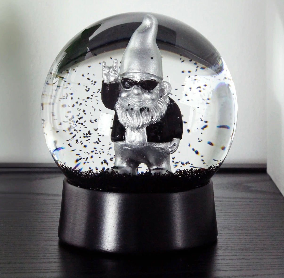 Boule de neige - gnome rock noir