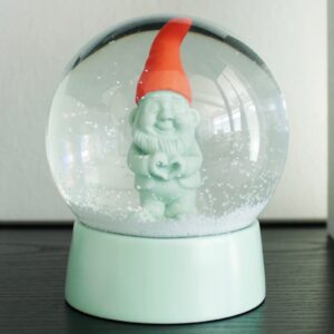 Boule de neige- Gnome Cœur Menthe