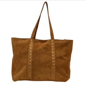 Sac cabas en cuir camel Lola