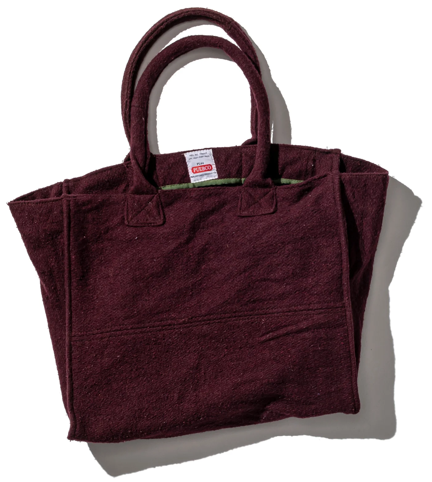 Sac en laine vintage bordeaux - Puebco