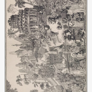 Édredon Piranesi noir 140x190 en coton matelassé