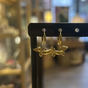 Boucles d'oreilles teckel