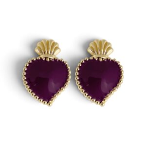 bijou de bouton prune noire Suzon Héritage