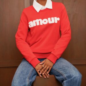 sweat amour rouge